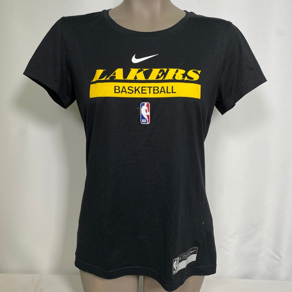 Los Angeles Lakers NBA Basketball Nike Dri-FIT Practice T-Shirt Women's MEDIUM